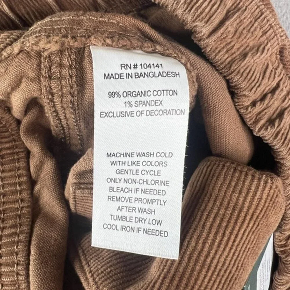 Alpine Design Hike Corduroy Pants Womens Medium Brown Roasted Coffee Outdoor New